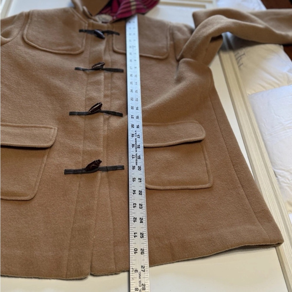 LILLY PULTIZER Camel Toggle Wool Pea Coat Girls Size 12 - Picture 12 of 14